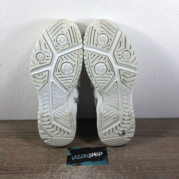 Asics GEL-Resolution 7 White Tennis Shoes Women's 8.5 E751Y - Picture 6 of 8